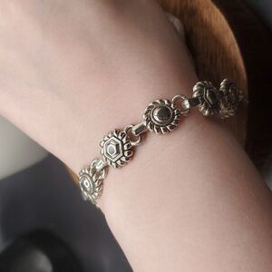 B2713 medallion‎ victorian mourning bracelet